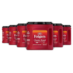 Folgers Classic Roast Ground Coffee, Medium Roast, 25.9 Oz. Canister (Pack of 6)